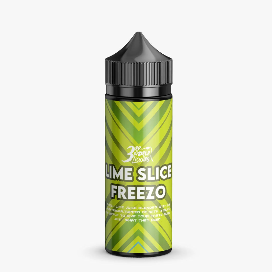 3rd World Liquids - Lime Slice Freezo Flavour Shot (30ml in a 120ml bottle)