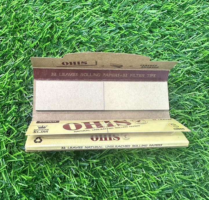 OHIS Natural Unbleached Rolling Paper + Tips