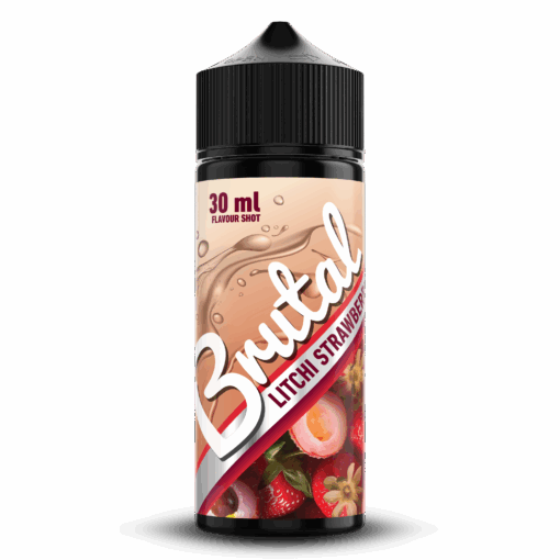 Brutal Premium E-Liquid – Litchi Strawberry – Longfill Flavour Shot (30ml in a 120ml bottle)