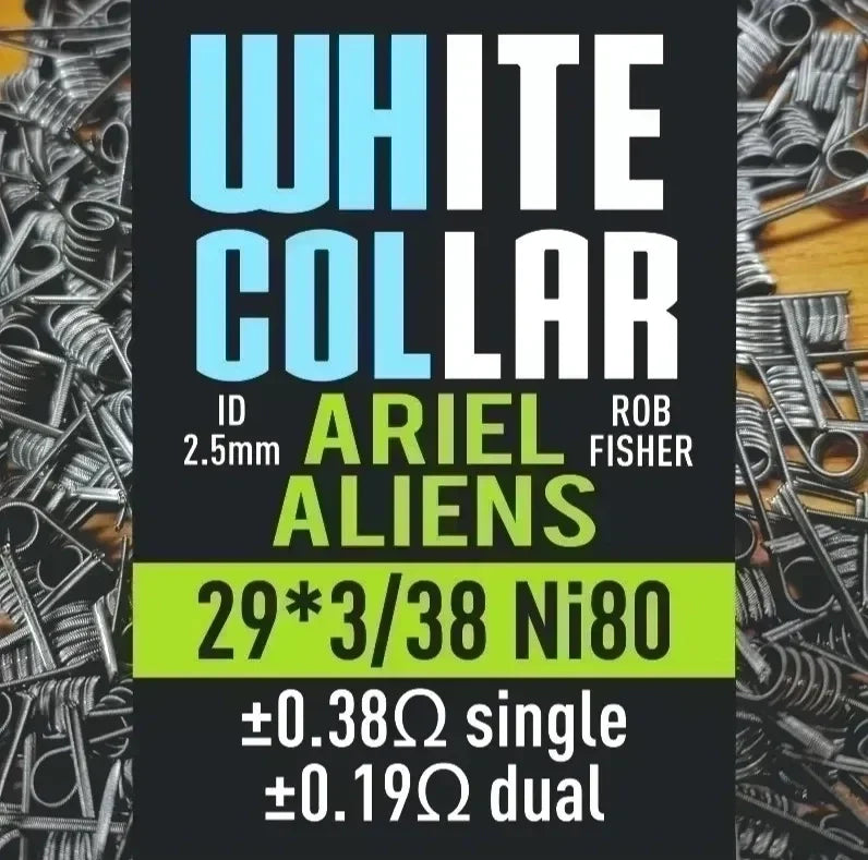White Collar Coils - Ariel Aliens 29*3/38 Ni80 Coils