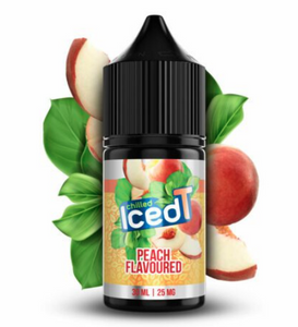 Iced T’ Saltnic Peach - 25mg - 30ml