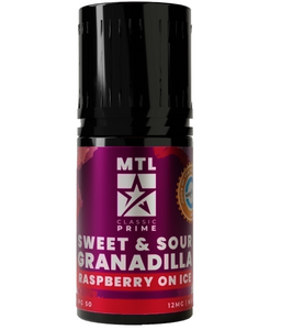 Classic Prime - Sweet & Sour Granadilla Raspberry MTL 12MG 30ML