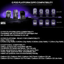 Load image into Gallery viewer, Uwell Caliburn GPP Mesh Pod Cartridge (Compatible will G3 / GK / G4)
