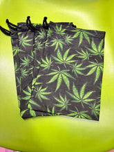 Load image into Gallery viewer, Cannabis Print Draw String Bags
