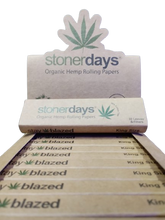 Load image into Gallery viewer, StonerDays Organic Hemp Rolling Papers King Size
