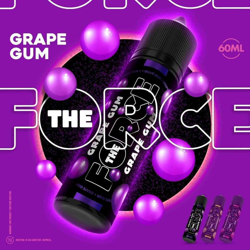 The Force - Grape Gum - 60ml - 3mg