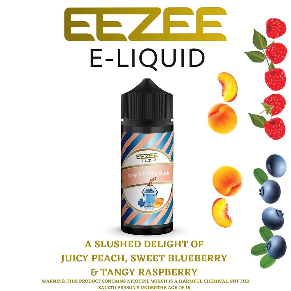 EEZEE E-Liquid - Peach Berry Slush - 100ml - 2mg