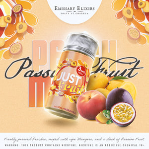 Emissary Elixirs - Just Fruit - Peach Mango Passion Fruit - 100ml