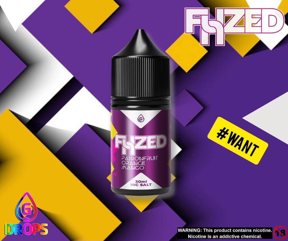 G Drops – Fuzed – Passionfruit Orange Mango 35mg Nic Salt