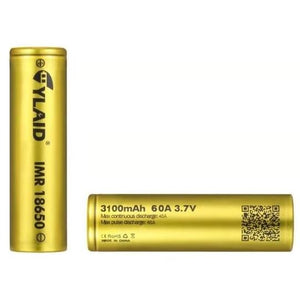 Cylaid 18650 - 3100mah 60A Battery - 18650 / 3100mah Rechargeable Battery (1pc)