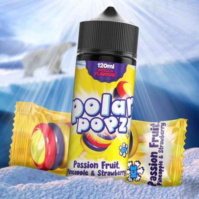 Vapology - Passion Fruit, Pineapple & Strawberry | Polar Popz | 120ml 2mg