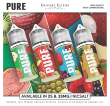 Load image into Gallery viewer, Emissary Elixirs Pure Salt Nic Flavours 35mg - 30ml
