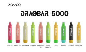 Zovoo DragBar 5000 Puffs 5%/50mg Rechargeable Disposable Pod Device